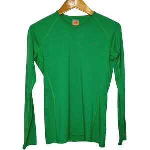 Icebreaker Bodyfit 200 Womens Medium Green Top